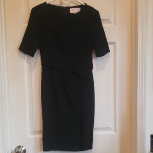 Hugo Boss Elegant Black Midi Dress